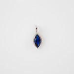 Load image into Gallery viewer, Silver September CZ Marquise Birthstone Pendant
