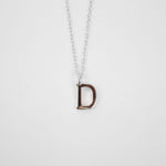 Load image into Gallery viewer, Silver D Initial Necklace
