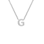 Load image into Gallery viewer, Silver Mini Initial G Necklace
