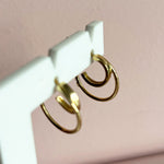 Load image into Gallery viewer, 9ct Gold Double Hoop Earrings
