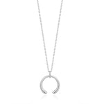 Load image into Gallery viewer, Silver Luxe Curve Necklace
