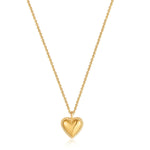 Load image into Gallery viewer, Gold Plated Rope Heart Necklace
