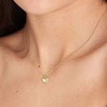 Load image into Gallery viewer, Gold Plated Rope Heart Necklace
