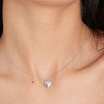 Load image into Gallery viewer, Silver Rope Heart Necklace
