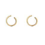 Load image into Gallery viewer, 9ct Gold Twist Circle Hoop Earrings
