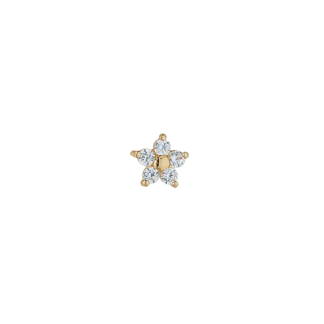 9ct Gold Flower Cartilage Earring