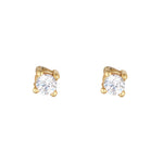 Load image into Gallery viewer, 9ct Gold 2mm Claw Set Stud Earrings
