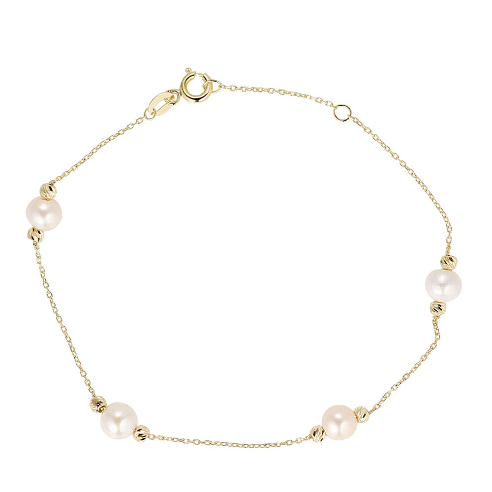 9ct Gold Fresh Water Pearl Bracelet