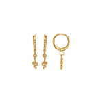 Load image into Gallery viewer, Gold Plated Sienna Snake Huggie Hoop Earrings
