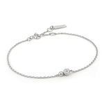 Load image into Gallery viewer, Silver Orb Sparkle Chain Bracelet

