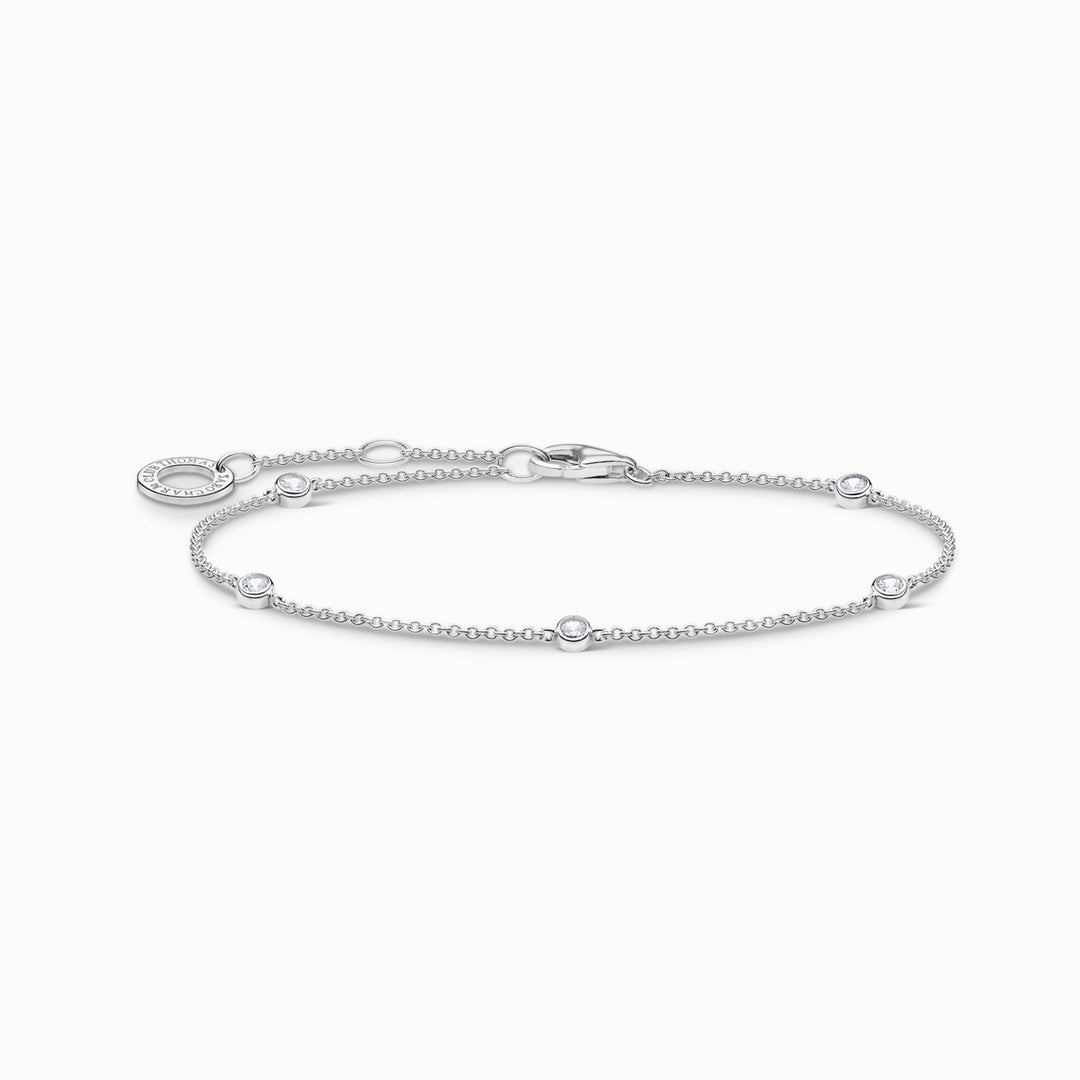 Silver CZ Set Bracelet