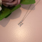 Load image into Gallery viewer, Silver H Initial Necklace
