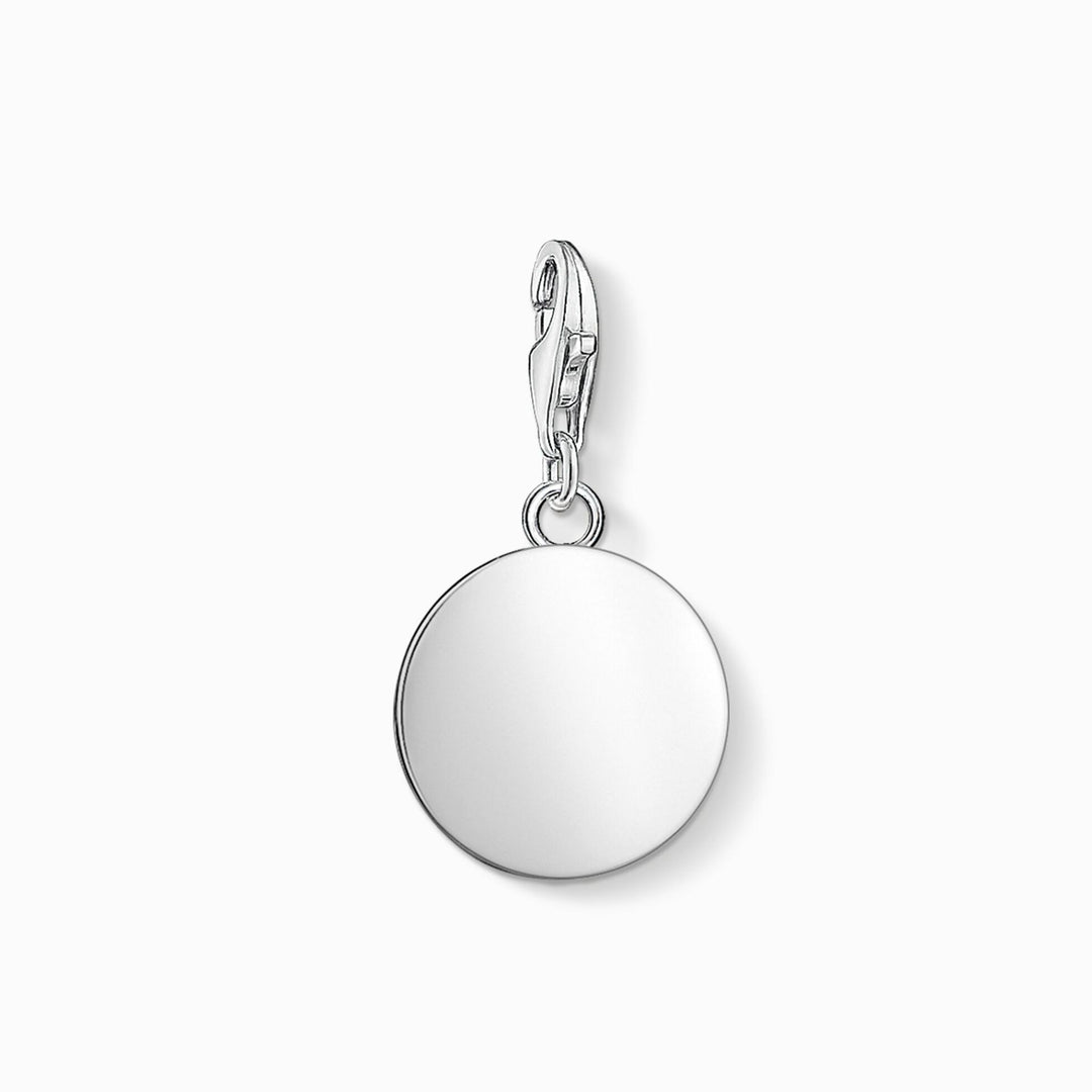 Silver Small Disc Charm