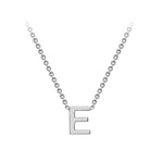 Load image into Gallery viewer, 9ct White Gold Mini Initial Necklace E
