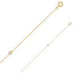 Load image into Gallery viewer, Gold Plated Clara Single CZ Bracelet
