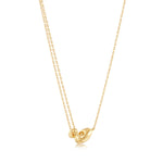 Load image into Gallery viewer, Gold Plated Twisted Wave Mini Pendant Necklace
