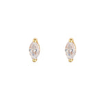 Load image into Gallery viewer, 9ct Gold Marquise CZ Stud Earrings

