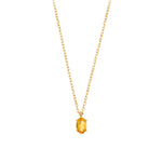 Load image into Gallery viewer, 18ct Gold Oval Citrine Necklace
