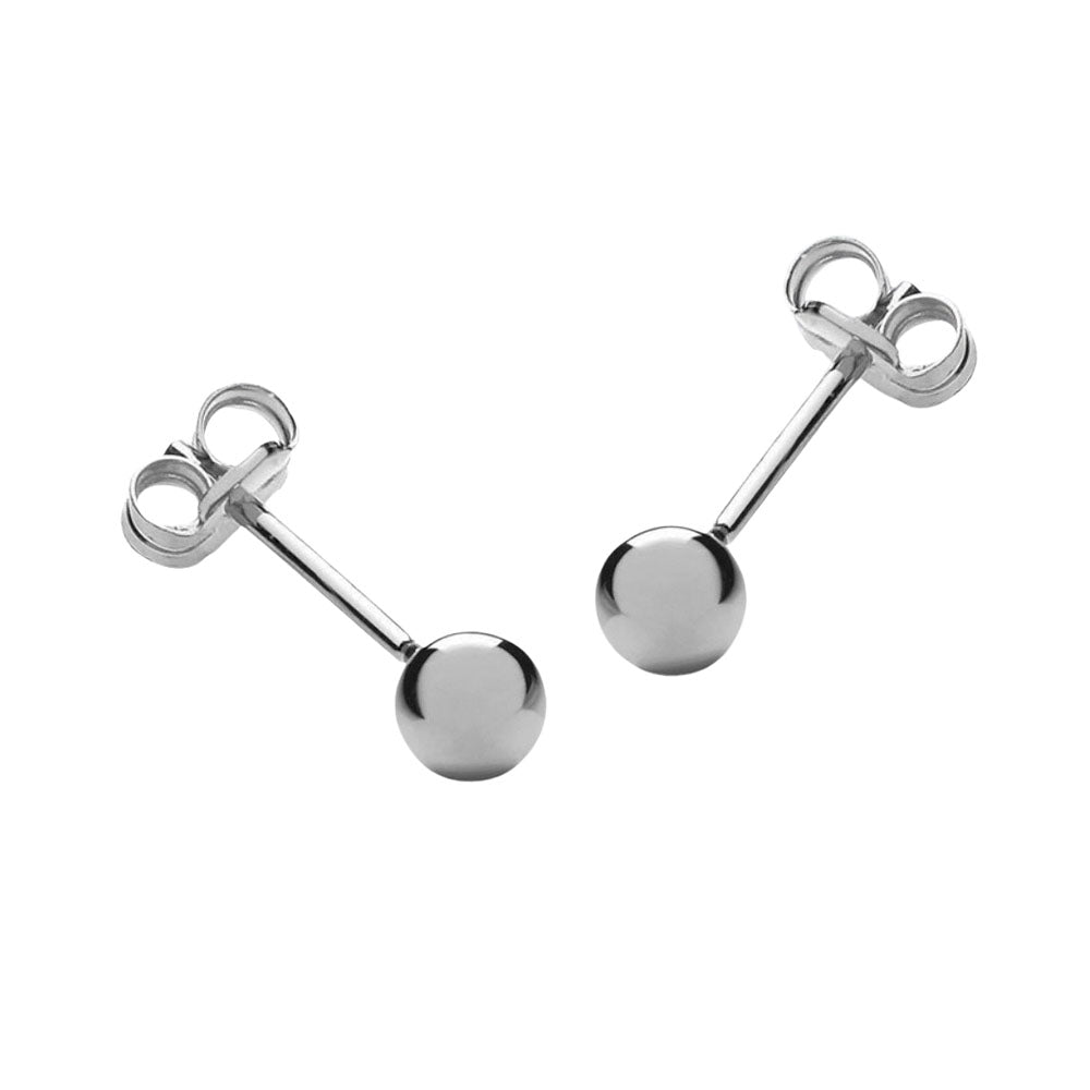 Silver 6mm Ball Stud Earrings