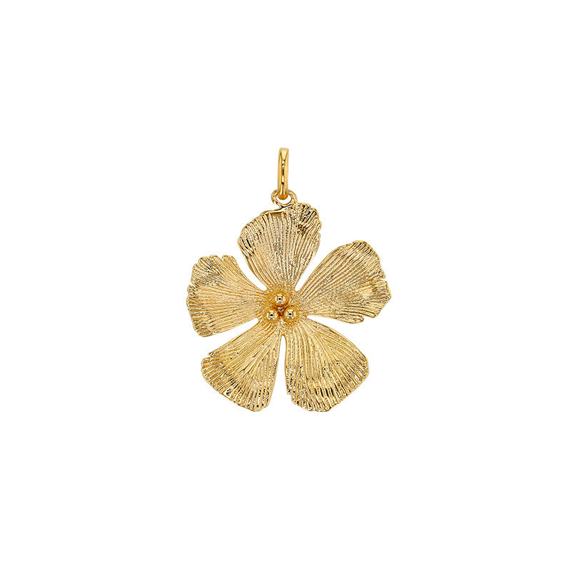 Gold Plated Blossom Pendant Necklace