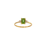 Load image into Gallery viewer, 18ct Gold Peridot Diamond Ring
