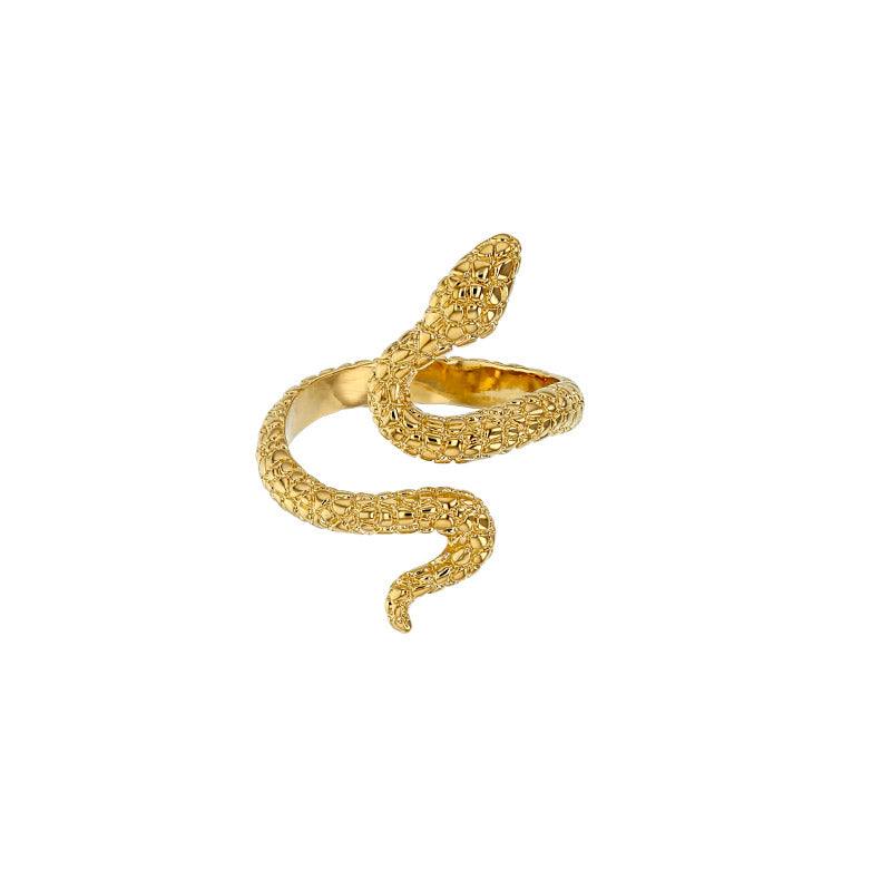 Gold Plated Sienna Snake Twist Ring