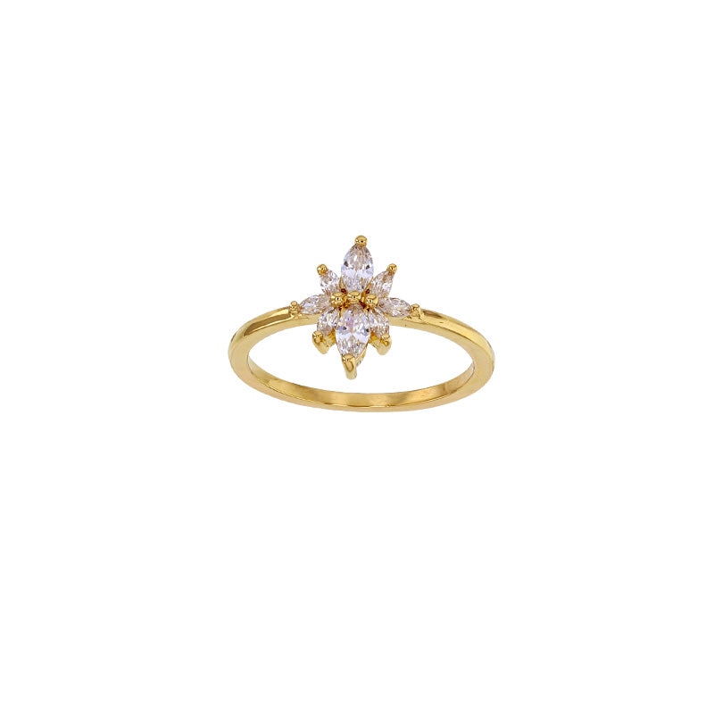 Gold Plated Cassie CZ Star Ring