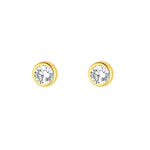 Load image into Gallery viewer, 9ct Gold 2mm CZ Rubover Studs
