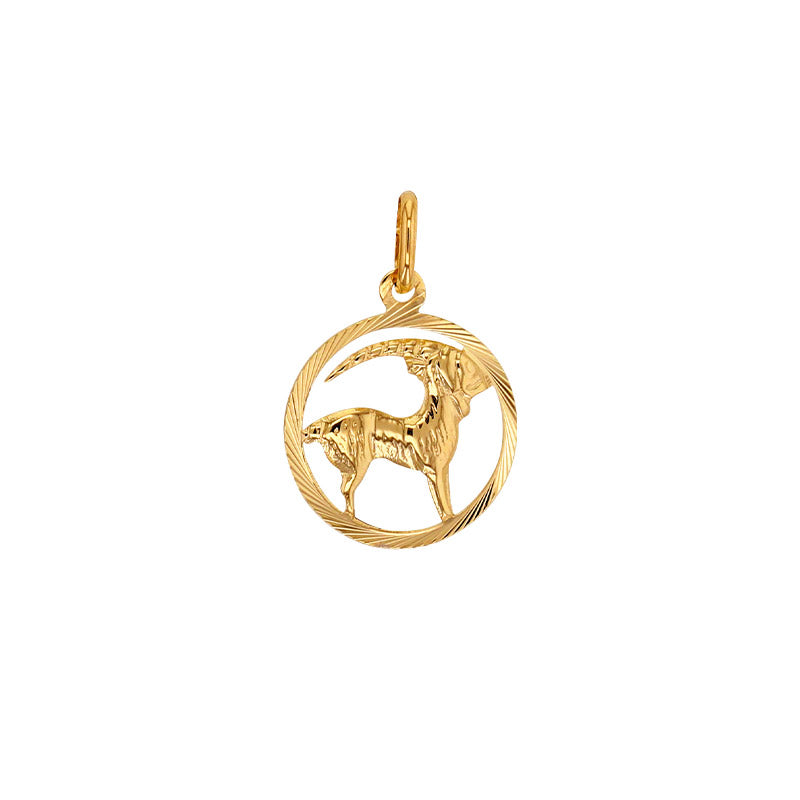 9ct Gold Capricorn Zodiac Necklace