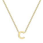 Load image into Gallery viewer, 9ct Gold Mini Initial C Necklace
