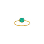 Load image into Gallery viewer, 18ct Gold Green Chalcedony Bezel Ring
