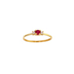 Load image into Gallery viewer, 18ct Gold Round Ruby and Diamond Ring
