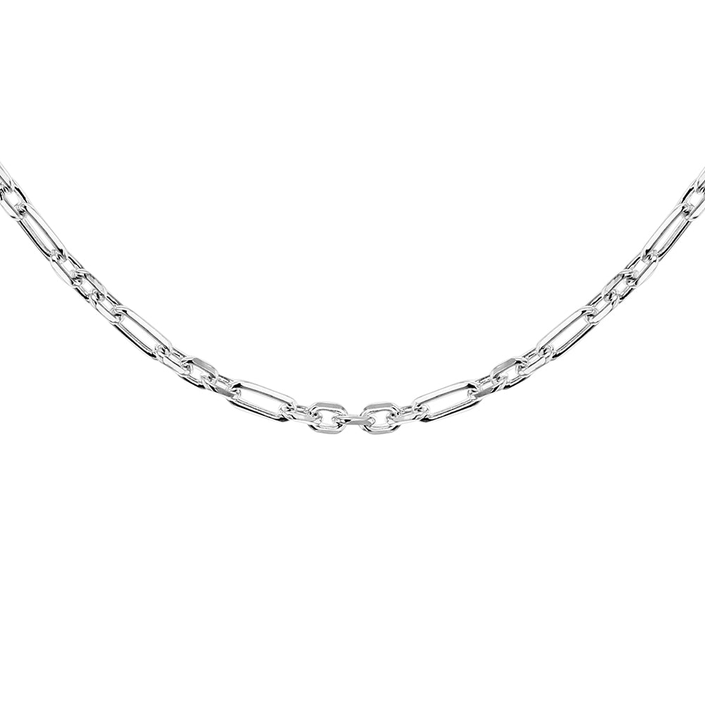 Silver Figure Belcher Necklace