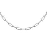 Load image into Gallery viewer, Silver Paper Chain Necklace
