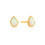 Load image into Gallery viewer, Gold Plated Opal Colour Stud Earrings
