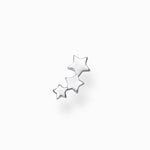 Load image into Gallery viewer, Silver Star Cluster Single Stud Earring
