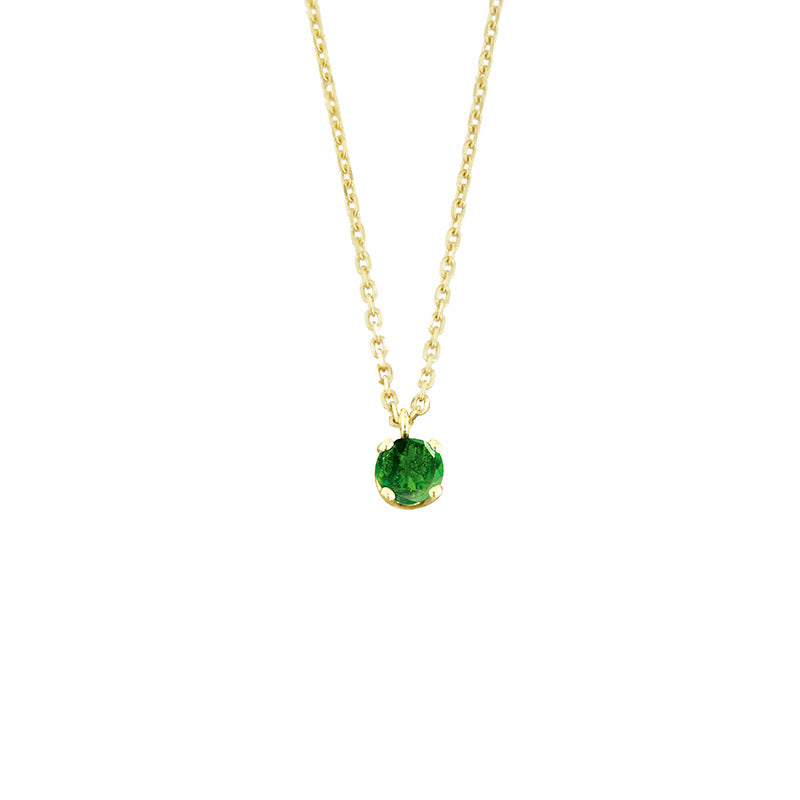 18ct Gold Diopside Necklace