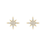 Load image into Gallery viewer, 9ct Gold North Star Stud Earrings
