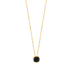 Load image into Gallery viewer, 18ct Gold Black Onyx Bezel Pendant
