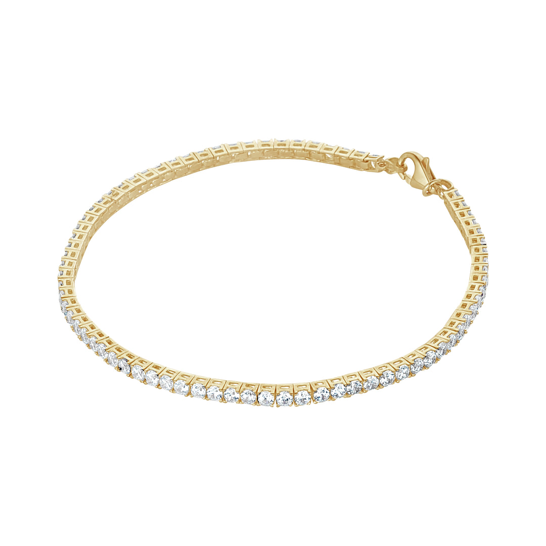 9ct Gold CZ Tennis Bracelet