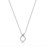 Load image into Gallery viewer, Silver Knot Pendant Necklace
