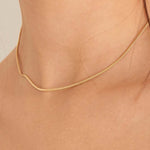 Load image into Gallery viewer, Gold Plated Snake Chain Necklace
