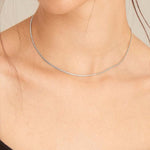 Load image into Gallery viewer, Silver Snake Chain Necklace
