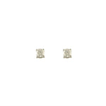 Load image into Gallery viewer, 9ct White Gold 4mm Claw CZ Stud Earrings
