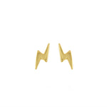 Load image into Gallery viewer, 9ct Gold Small Lightening Stud Earrings
