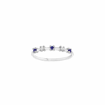 Load image into Gallery viewer, 18ct White Gold Sapphire &amp; Diamond Ring
