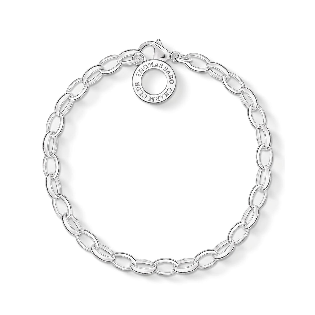 Silver Medium Link Charm Bracelet