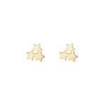 Load image into Gallery viewer, 9ct Gold Triple Star Cluster Stud
