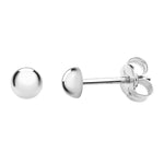 Load image into Gallery viewer, Silver Dome Ball Stud Earrings
