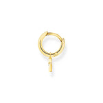 Load image into Gallery viewer, Gold Plated Flash Charm Hoop Earring
